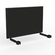 Studio Screen for Agile Individual Desk with Black Powdercoat Frame Black Powdercoat Breathe Black