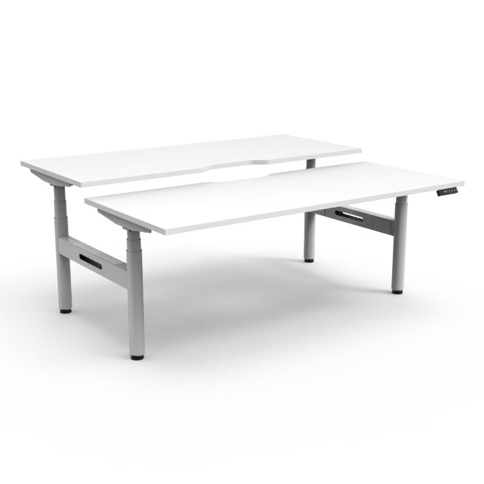Rapidline Height Adjustable Halo+ Back to Back Workstation