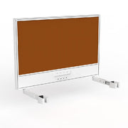 Studio Screen with Ducting for Agile Individual Desk Splice Orange