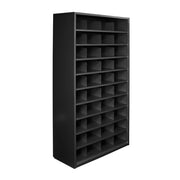 Steelco Pigeonhole cabinet 40 Compartments - 1830H x 1000W x 386D Black Satin