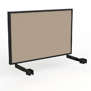 Studio Screen for Agile Individual Desk with Black Powdercoat Frame Black Powdercoat Breathe Camel