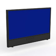 Studio Screen with Ducting for Agile Shared Desk Black Powdercoat Breathe Royal Blue