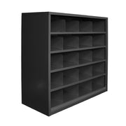 Steelco Pigeonhole cabinet 20 Compartments - 940H x 1000W x 386D Black Satin