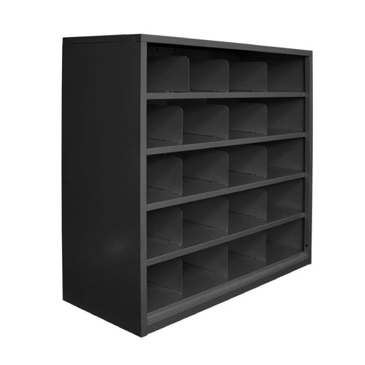 Steelco Pigeonhole cabinet 20 Compartments - 940H x 1000W x 386D Black Satin
