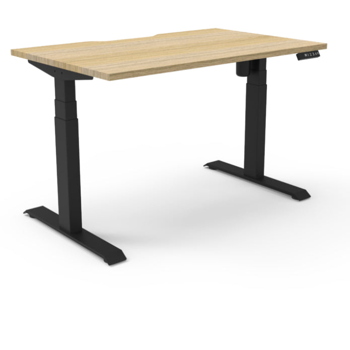 Rapidline Boost Light Single Sided Workstation Without Cable Tray Without Screen Black Satin
