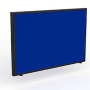 Studio Screen for Agile Shared Desk Black Powdercoat Breathe Sky Blue