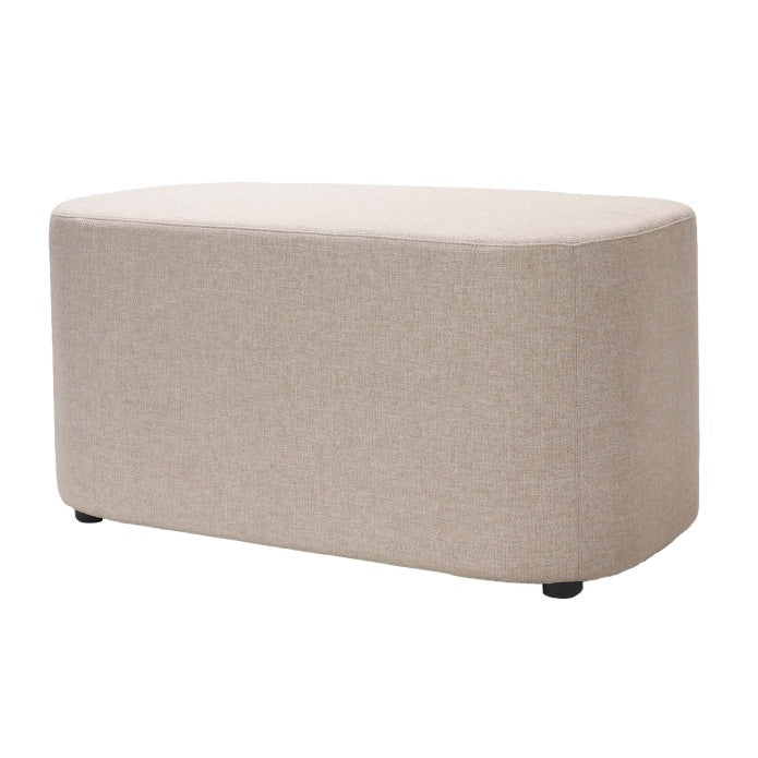 Kali Rectangle Ottoman Stone 102 Fabric