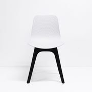 Lucid Chair White Shell & Black Base