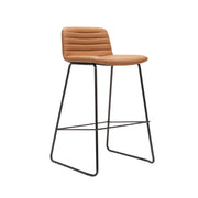 Pixel Bar Stool – 730H Amber PU Black P C