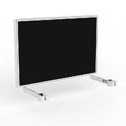 Studio Screen for Agile Individual Desk White Powdercoat Breathe Black