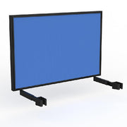 Studio Screen for Agile Individual Desk with Black Powdercoat Frame Black Powdercoat Breathe Baby Blue