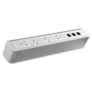 CMS Zeus Power Rail 4 x GPO + 3 Data Provisions White