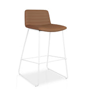 Pixel Bar Stool Amber PU White P C