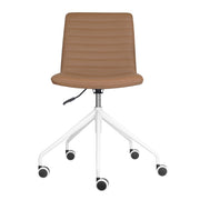 Pixel Swivel 5 Star Base Chair Amber PU No Arms White P C