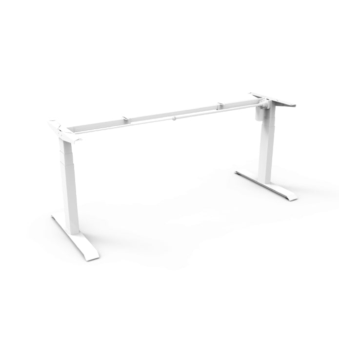 Boost Light Single Sided Height Adjustable Workstation Frame White p c
