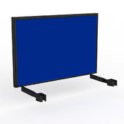 Studio Screen for Agile Individual Desk with Black Powdercoat Frame Black Powdercoat Breathe Royal Blue