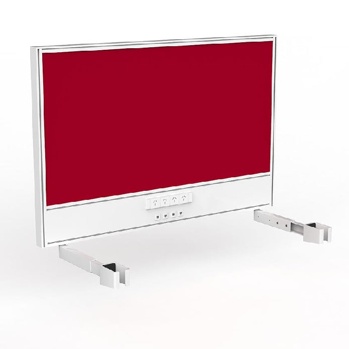 Studio Screen with Ducting for Agile Individual Desk Breathe Tomato Red