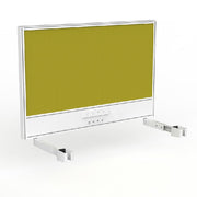 Studio Screen with Ducting for Agile Individual Desk Splice Yellow