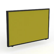 Studio Screen for Agile Shared Desk Black Powdercoat Splice Yellow