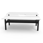 Rapidline Height Adjustable Halo+ Back to Back Workstation