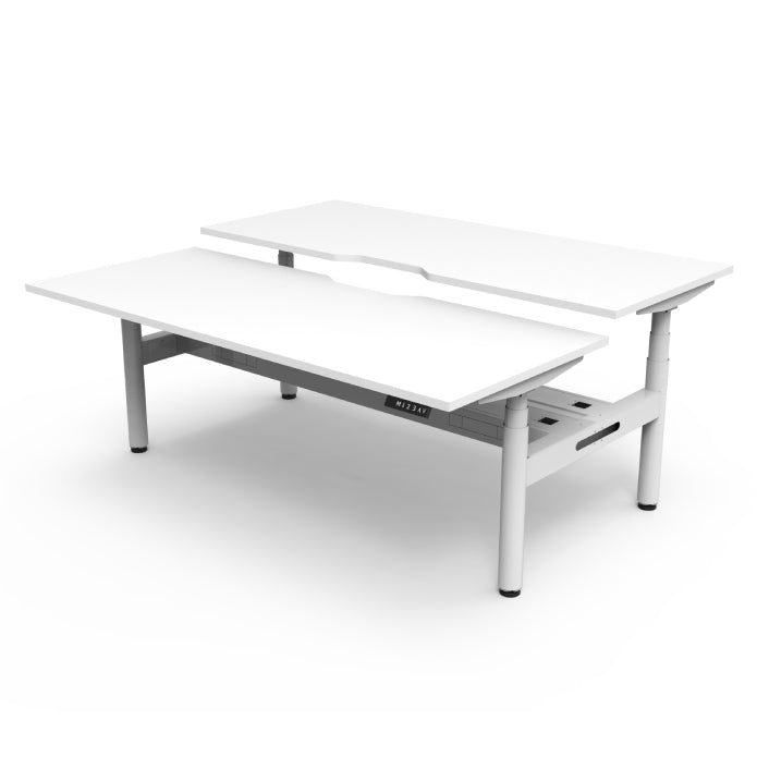Rapidline Height Adjustable Halo+ Back to Back Workstation