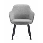 Aspen 4 Leg Tub Chair Light Grey Fabric