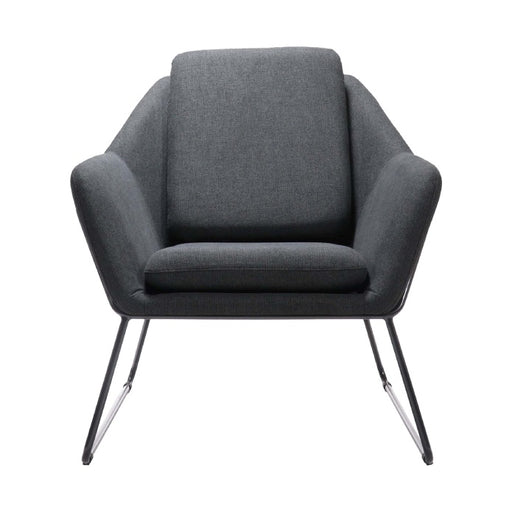 Cardinal Single Seater Arm Chair Charcoal 457 Fabric