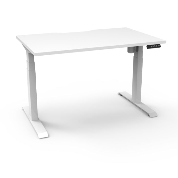 Rapidline Boost Light Single Sided Workstation Without Cable Tray Without Screen Natural White White Satin