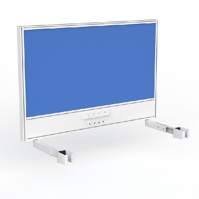 Studio Screen with Ducting for Agile Individual Desk Breathe Baby Blue