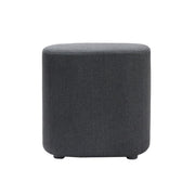 Kali Square Ottoman Charcoal 457 Fabric