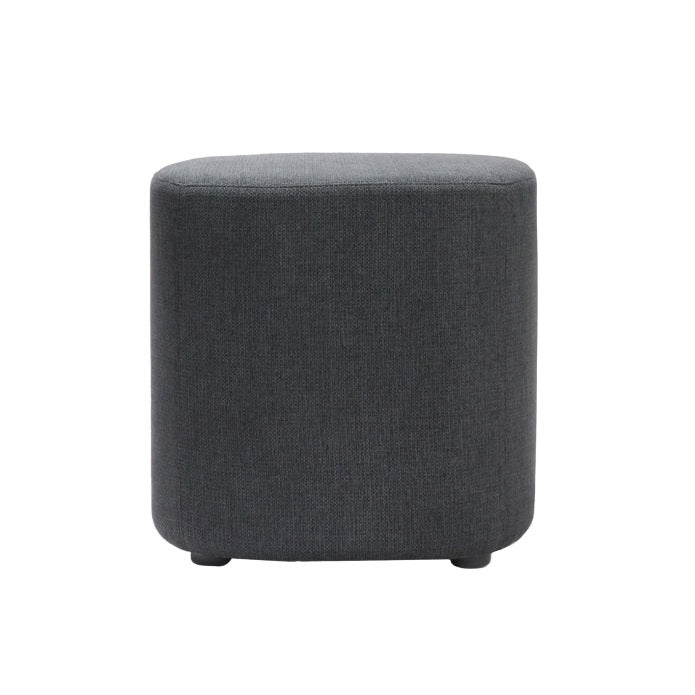 Kali Square Ottoman Charcoal 457 Fabric