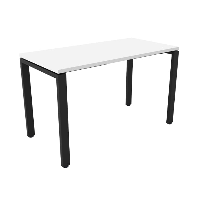 Deluxe Profile Steel Frame Table Natural White Black P C