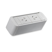 CMS Zeus Power Rail 2 x GPO White