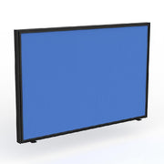 Studio Screen for Agile Shared Desk Black Powdercoat Breathe Baby Blue
