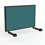 Studio Screen for Agile Individual Desk with Black Powdercoat Frame Black Powdercoat Splice Blue