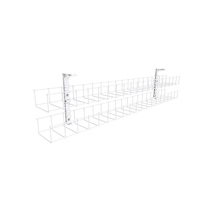 Rapid Wiring Dual Tier Cable Basket White