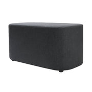 Kali Rectangle Ottoman Charcoal 457 Fabric