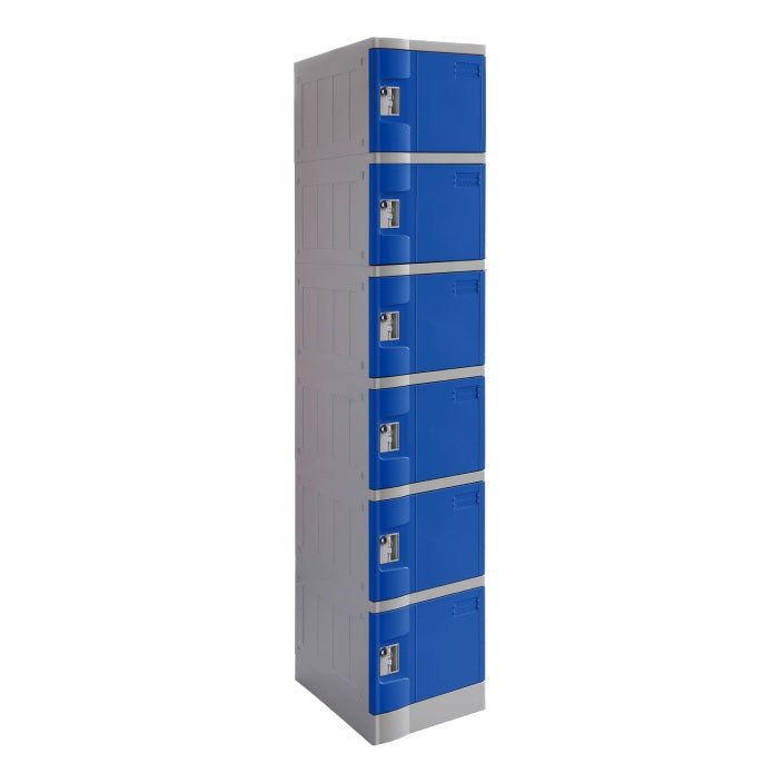 ABS Plastic Locker - 6 Door Full Height