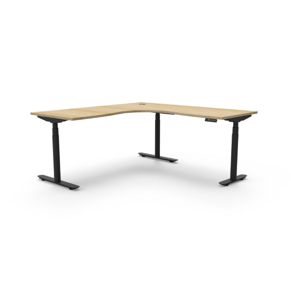 Rapidline Height Adjustable Halo+ Corner Workstation