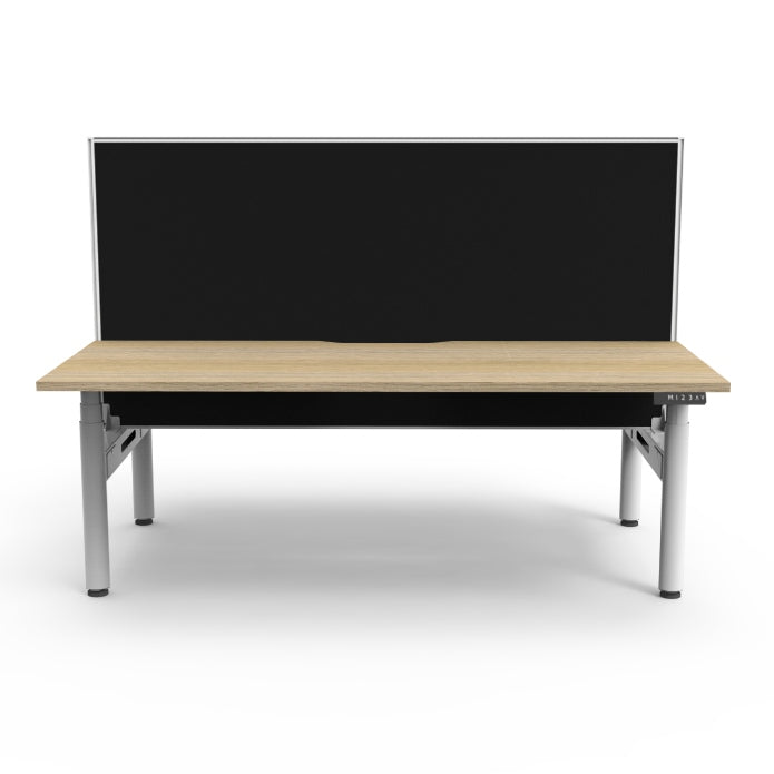 Rapidline Height Adjustable Halo+ Back to Back Workstation