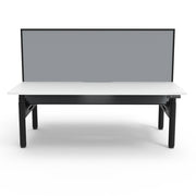 Rapidline Height Adjustable Halo+ Back to Back Workstation