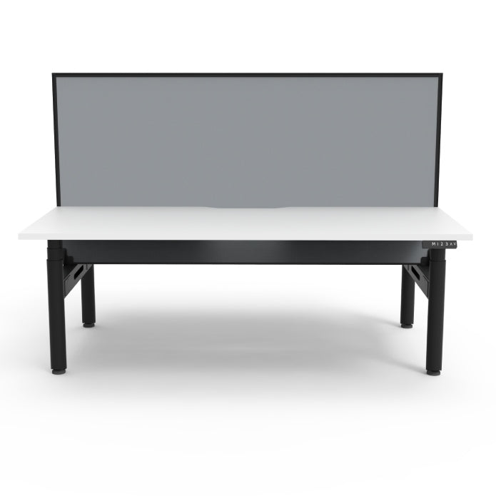 Rapidline Height Adjustable Halo+ Back to Back Workstation