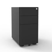 Eternity Slimline Mobile Pedestal Black Satin P C