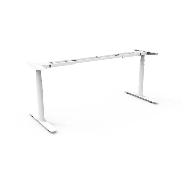 Halo+ Single Sided Height Adjustable Workstation Frame White P C