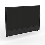 Studio Screen with Ducting for Agile Shared Desk Black Powdercoat Splice Black