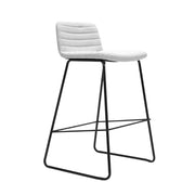 Pixel Bar Stool – 730H Light Grey Fabric Black P C