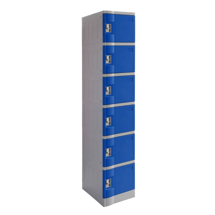 ABS Plastic Locker - 6 Door Full Height