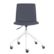 Pixel Swivel 5 Star Base Chair French Navy PU No Arms White P C