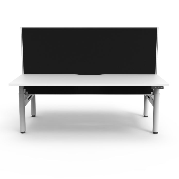 Rapidline Height Adjustable Halo+ Back to Back Workstation