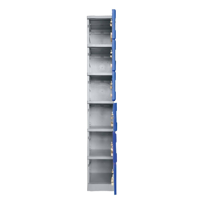 ABS Plastic Locker - 6 Door Full Height